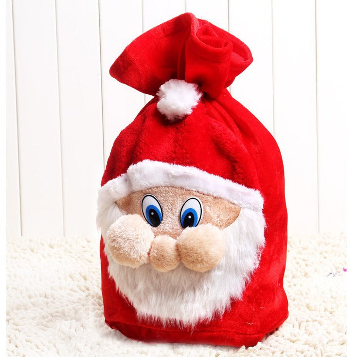 Christmas decoration supplies, elderly backpacks, gift bags, high-end gold velvet gift bags, large candy bags
