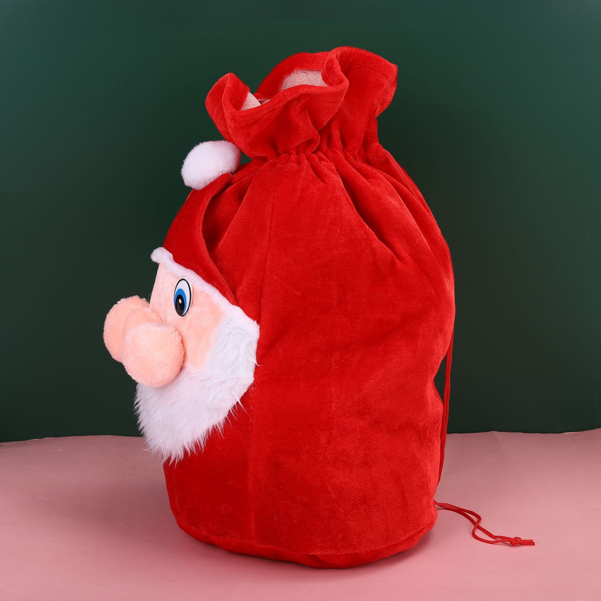 Christmas decoration supplies, elderly backpacks, gift bags, high-end gold velvet gift bags, large candy bags