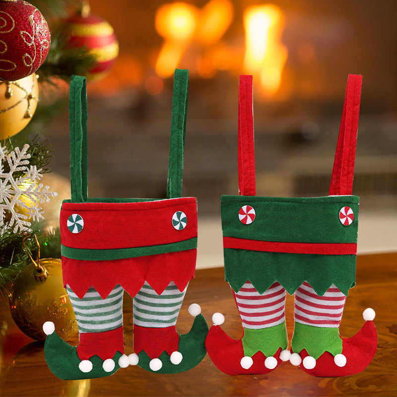 Christmas gifts, Christmas decorations, elf bags, candy bags, Christmas gift bags